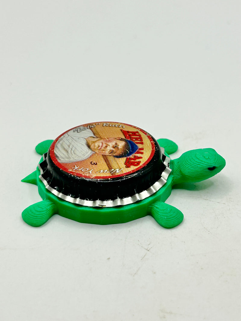 Babe Ruth, Helmar Brewing Big League Brew (#3, Rare) - Bottle Cap Magnet Turtle Shell Shocked Art