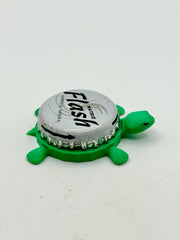Matrix Flash - Bottle Cap Magnet Turtle Shell Shocked Art