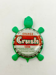 Orange Crush Soda (Vintage Variation 2) - Bottle Cap Magnet Turtle Shell Shocked Art