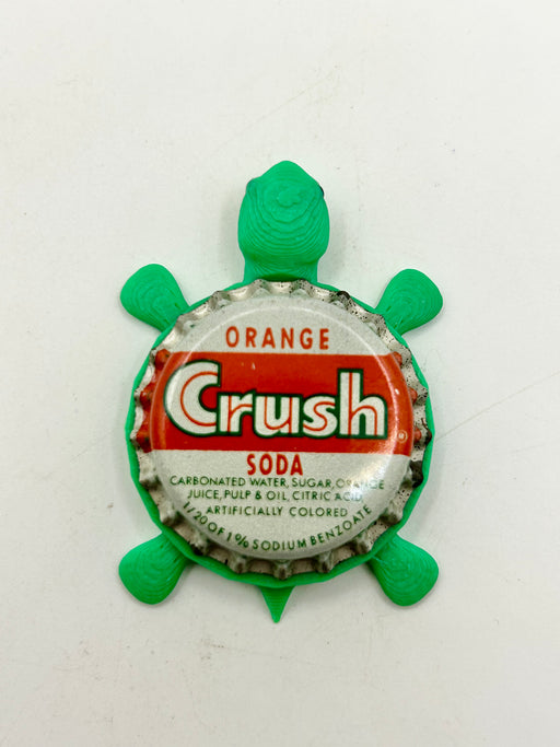 Orange Crush Soda (Vintage Variation 2) - Bottle Cap Magnet Turtle Shell Shocked Art