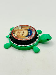 Walter Johnson, Helmar Brewing Big League Brew (#9, Rare) - Bottle Cap Magnet Turtle (Copy) Shell Shocked Art