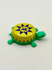 Gerolsteiner (Yellow) - Bottle Cap Magnet Turtle Shell Shocked Art