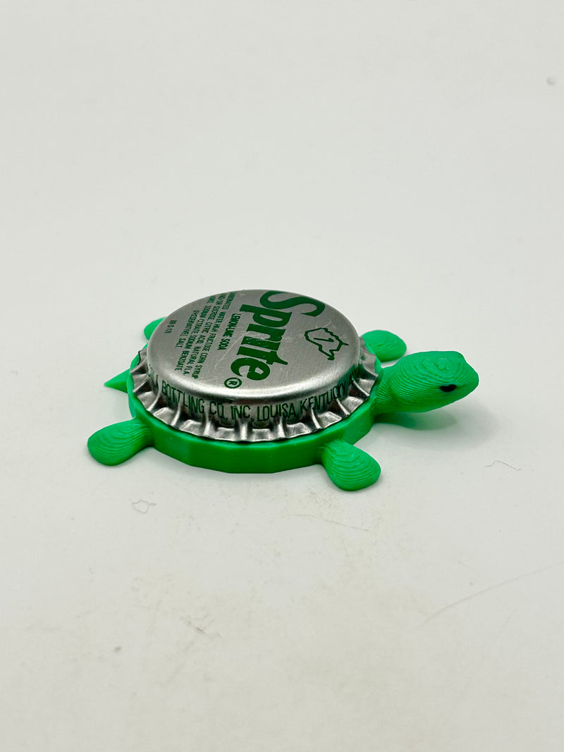 Sprite (Silver, WV - Vintage) - Bottle Cap Magnet Turtle (Copy) Shell Shocked Art