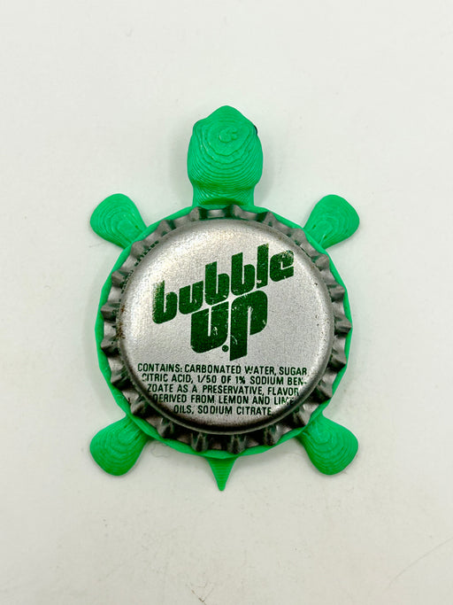 Bubble Up Soda (Vintage) - Bottle Cap Magnet Turtle Shell Shocked Art