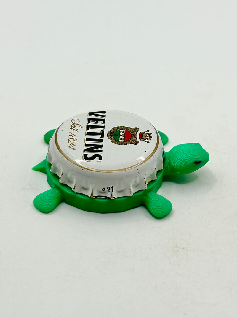 Veltins (Germany) - Bottle Cap Magnet Turtle Shell Shocked Art