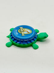 White Rock Seltzer - Bottle Cap Magnet Turtle Shell Shocked Art