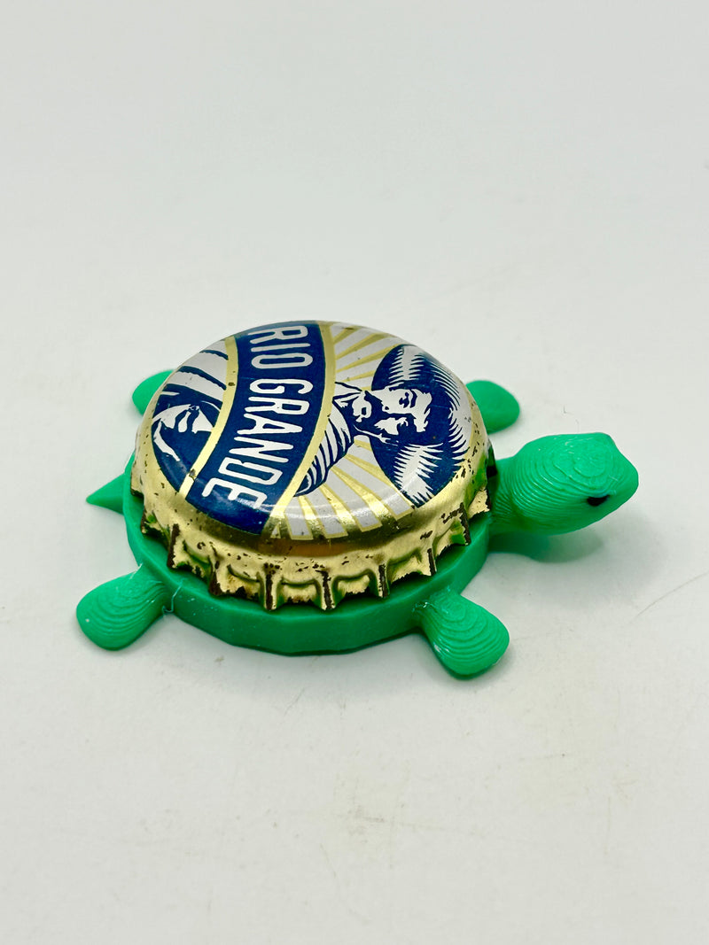 Rio Grande (Lakeport Brewing) - Bottle Cap Magnet Turtle Shell Shocked Art