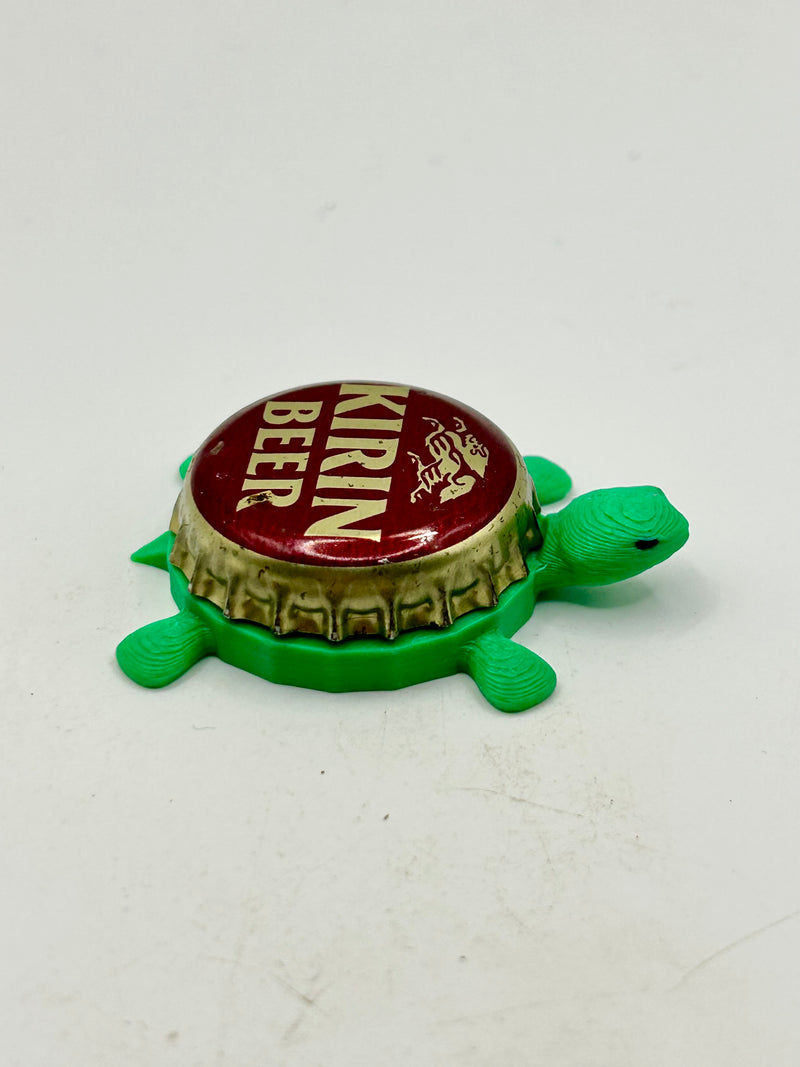 Kirin Beer (Dark Red) - Bottle Cap Magnet Turtle Shell Shocked Art