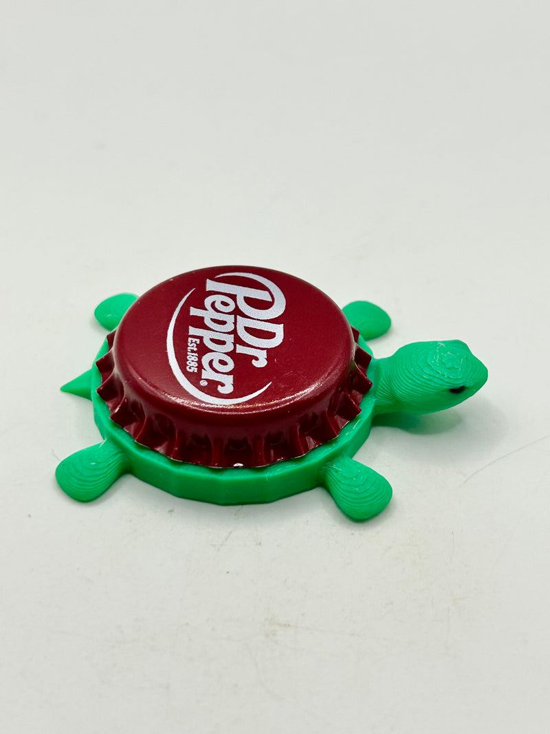 Dr Pepper Soda (Est 1885)- Bottle Cap Magnet Turtle Shell Shocked Art