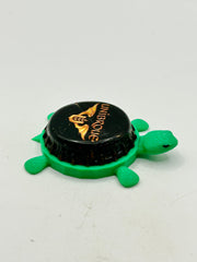 Unibroue Beer (Black) - Bottle Cap Magnet Turtle Shell Shocked Art