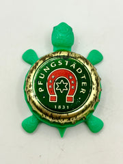 Pfungstader (Germany) - Bottle Cap Magnet Turtle Shell Shocked Art