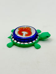 Calgary Flames (Labatt Brewing) - Bottle Cap Magnet Turtle Shell Shocked Art