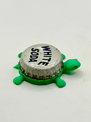 White Soda (Vintage Variation 3) - Bottle Cap Magnet Turtle Shell Shocked Art