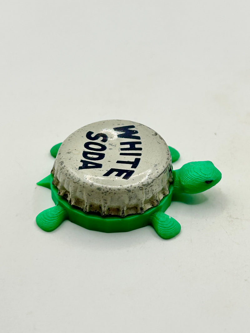 White Soda (Vintage Variation 3) - Bottle Cap Magnet Turtle Shell Shocked Art