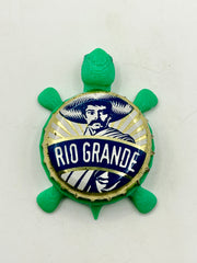 Rio Grande (Lakeport Brewing) - Bottle Cap Magnet Turtle Shell Shocked Art