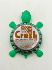 Orange Crush Soda (Vintage Variation 3)- Bottle Cap Magnet Turtle Shell Shocked Art