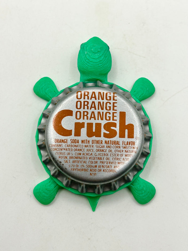 Orange Crush Soda (Vintage Variation 3)- Bottle Cap Magnet Turtle Shell Shocked Art
