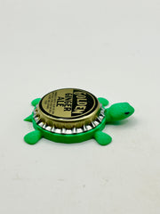 Golden Ginger Ale Soda - Bottle Cap Magnet Turtle Shell Shocked Art