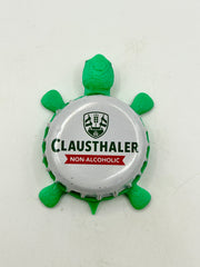 Clausthaler NA (Non-Alcoholic) - Bottle Cap Magnet Turtle Shell Shocked Art