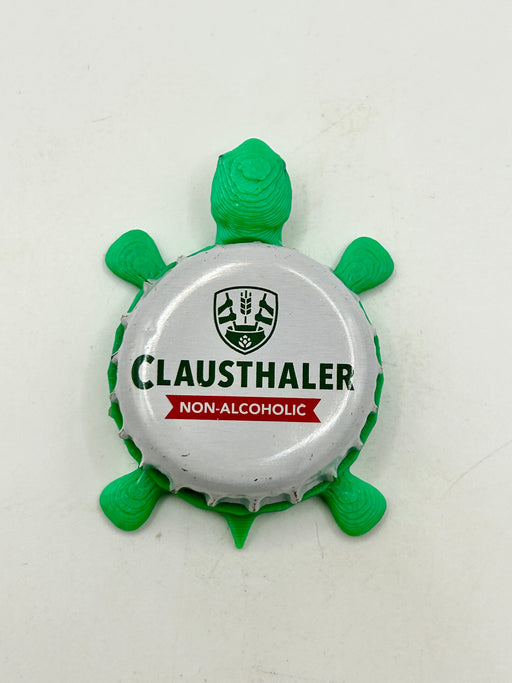 Clausthaler NA (Non-Alcoholic) - Bottle Cap Magnet Turtle Shell Shocked Art