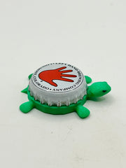 Left Hand Brewing - Bottle Cap Magnet Turtle Shell Shocked Art