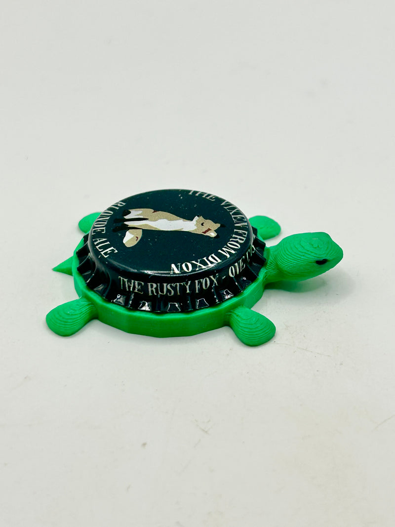 The Rusty Fox (Vixen from Dixon) - Bottle Cap Magnet Turtle Shell Shocked Art
