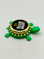 Lapin Kulta III - Bottle Cap Magnet Turtle Shell Shocked Art