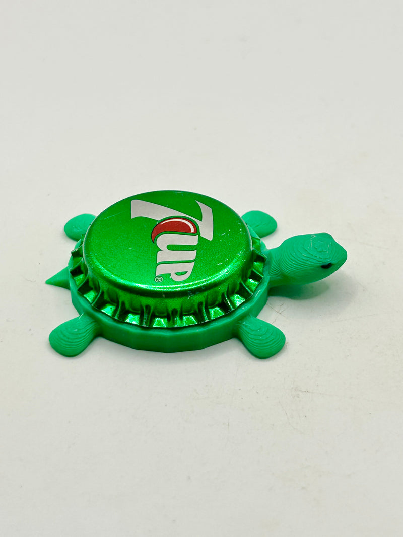 7 Up (Chrome, International Variation) - Bottle Cap Magnet Turtle Shell Shocked Art