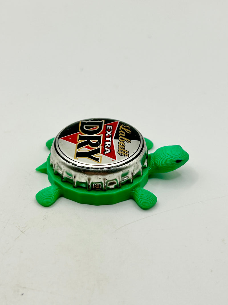 Labatt Extra Dry - Bottle Cap Magnet Turtle (Copy) Shell Shocked Art