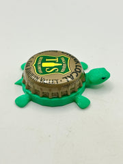 Tioga-Sequoia Brewing - Bottle Cap Magnet Turtle Shell Shocked Art