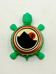 Black Mountain Brewing - Bottle Cap Magnet Turtle Shell Shocked Art
