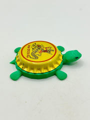 St George Beer (Ethiopia) - Bottle Cap Magnet Turtle Shell Shocked Art
