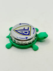Finkbrau (France) - Bottle Cap Magnet Turtle Shell Shocked Art