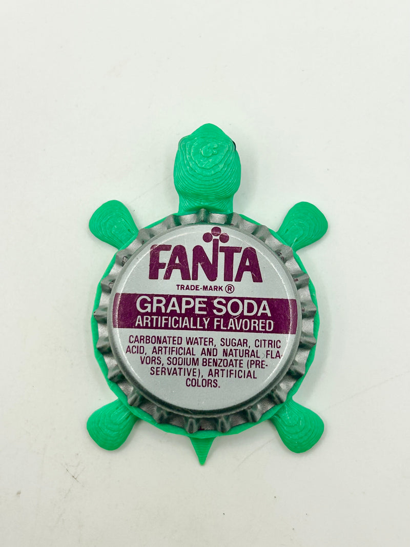 Fanta Grape (Vintage) - Bottle Cap Magnet Turtle Shell Shocked Art