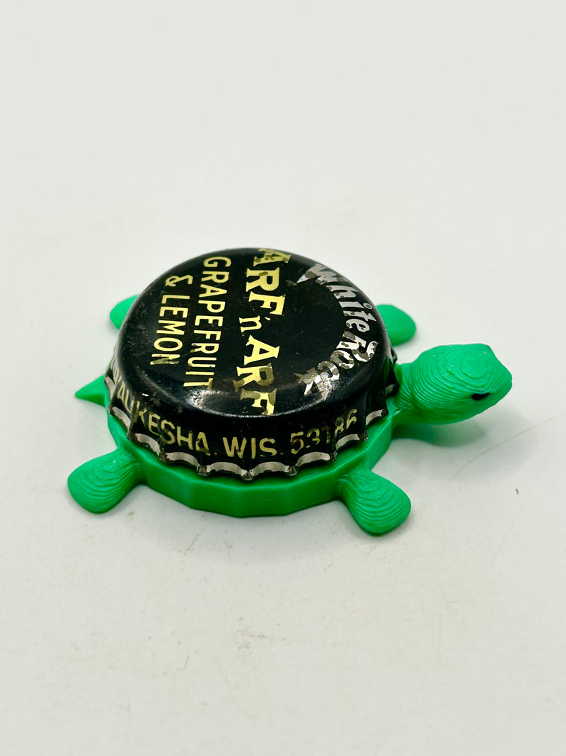 White Rock Arf N Arf- Bottle Cap Magnet Turtle (Copy) Shell Shocked Art