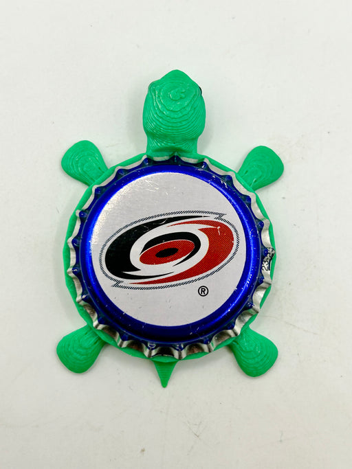 Carolina Hurricanes (Labatt Brewing) - Bottle Cap Magnet Turtle Shell Shocked Art