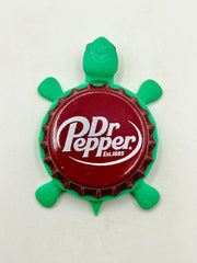 Dr Pepper Soda (Est 1885)- Bottle Cap Magnet Turtle Shell Shocked Art