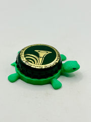 Waldhorn Bier (Germany) - Bottle Cap Magnet Turtle Shell Shocked Art