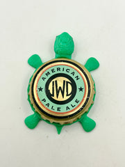 Dundee’s JWD American Pale Ale - Bottle Cap Magnet Turtle Shell Shocked Art