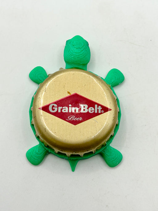 Grain Belt Beer (Vintage) - Bottle Cap Magnet Turtle Shell Shocked Art