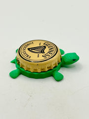 Guinness Foreign Extra - Bottle Cap Magnet Turtle Shell Shocked Art