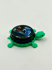La Mordue Hard Cider - Bottle Cap Magnet Turtle Shell Shocked Art