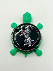 Grupo Damm (Spain) - Bottle Cap Magnet Turtle Shell Shocked Art