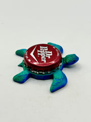 Dr Pepper (Maroon) - Sea Turtle Bottle Cap Magnet Shell Shocked Art