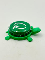 Q Ginger Ale Mixer - Bottle Cap Magnet Turtle Shell Shocked Art