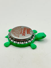 Orchard Orange Soda - Bottle Cap Magnet Turtle Shell Shocked Art