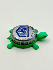 Heileman’s Brewing (Blue Logo) - Bottle Cap Magnet Turtle Shell Shocked Art