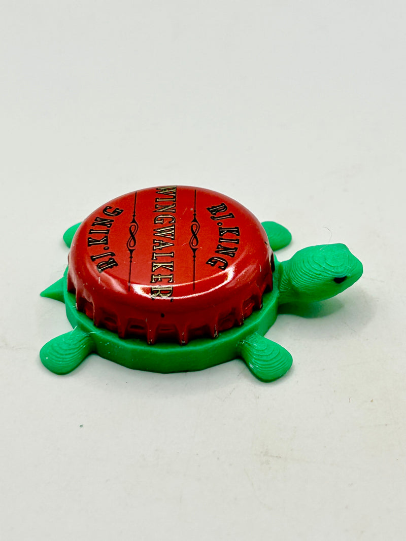 RJ King Wingwalker (Melanie Brewing) - Bottle Cap Magnet Turtle Shell Shocked Art