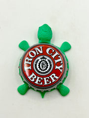 Iron City Brewery - Bottle Cap Magnet Turtle (Copy) Shell Shocked Art