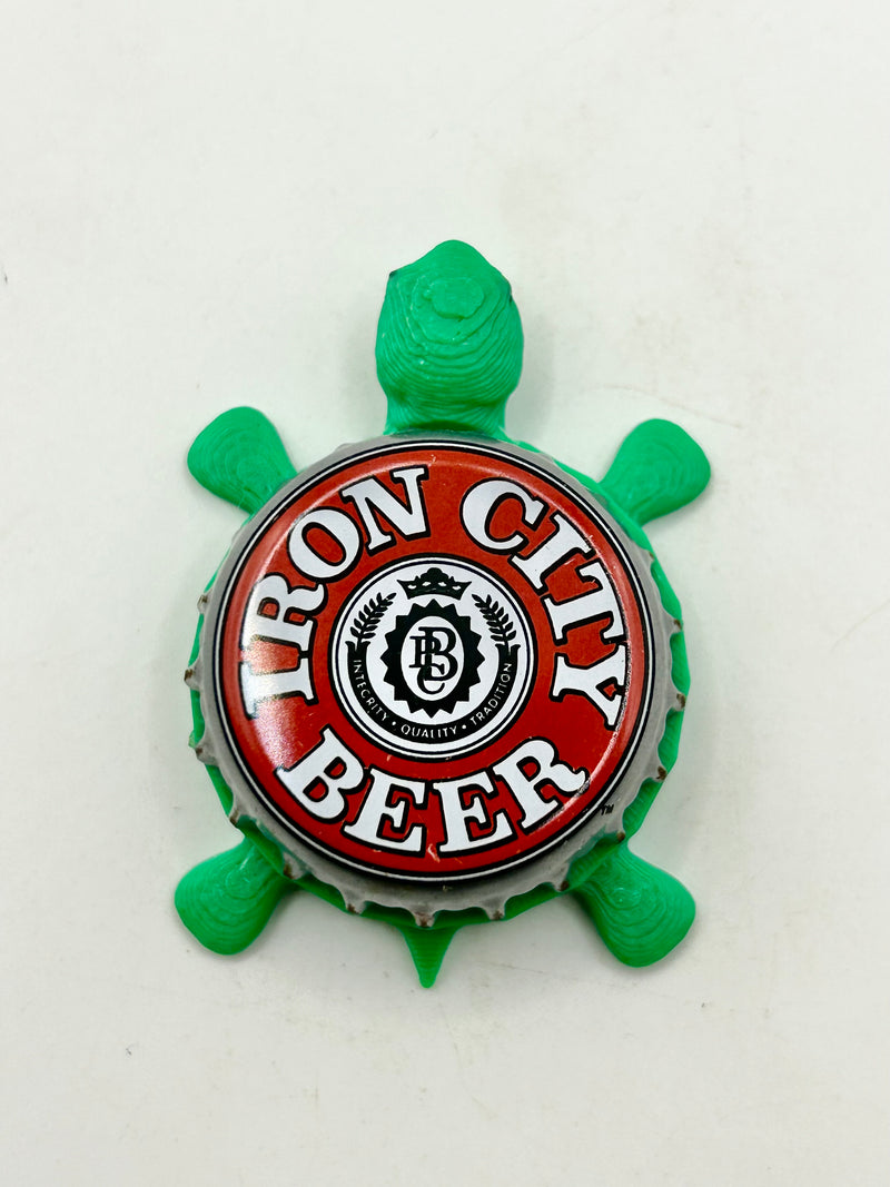 Iron City Brewery - Bottle Cap Magnet Turtle (Copy) Shell Shocked Art